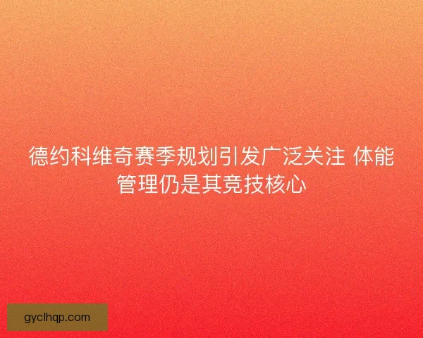 德约科维奇赛季规划引发广泛关注 体能管理仍是其竞技核心